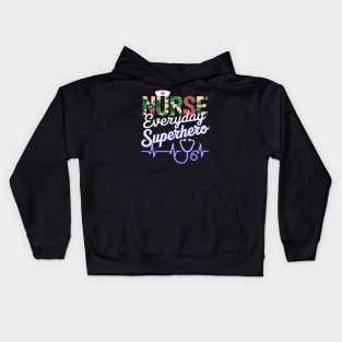 Nurse Every Day Superhero Coloring International Nurses Day Kids Hoodie